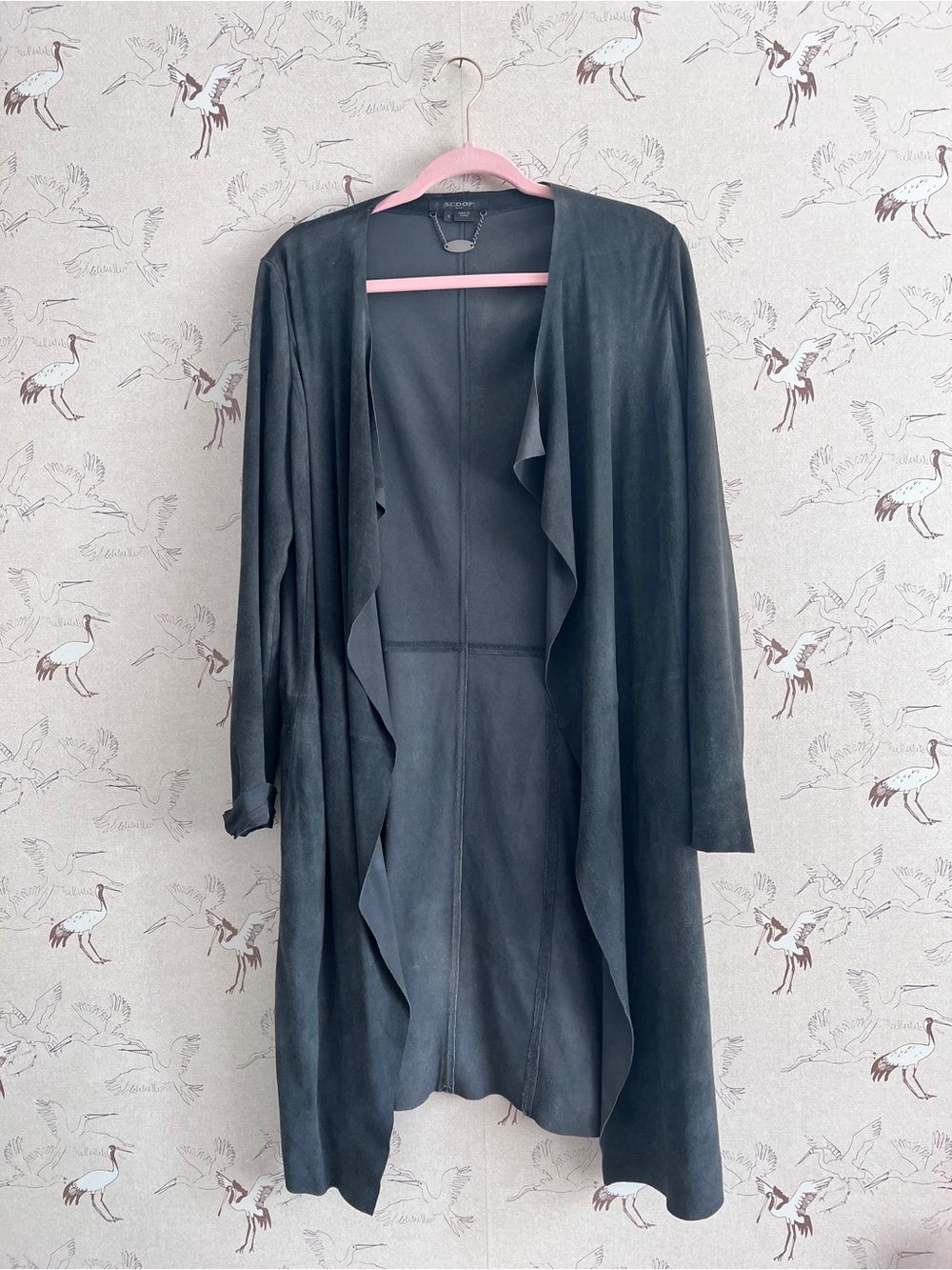 Scoop NYC 100% genuine leather suede jacket